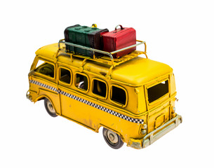 yellow  miniature  car toy for decorated