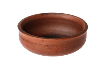 Ceramic bowl on a white background