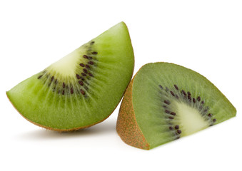 Naklejka na ściany i meble Sliced Kiwi fruit isolated on white background cutout
