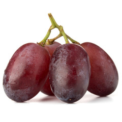 red grape bunch isolated on white background cutout
