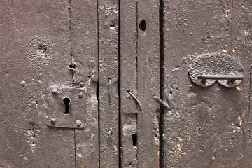 keyhole and door handle