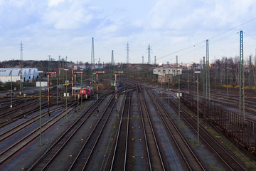 Fototapeta na wymiar railway tracks. train tracks