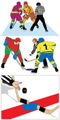 Obraz premium Nedsläpp i hockeyrinken 