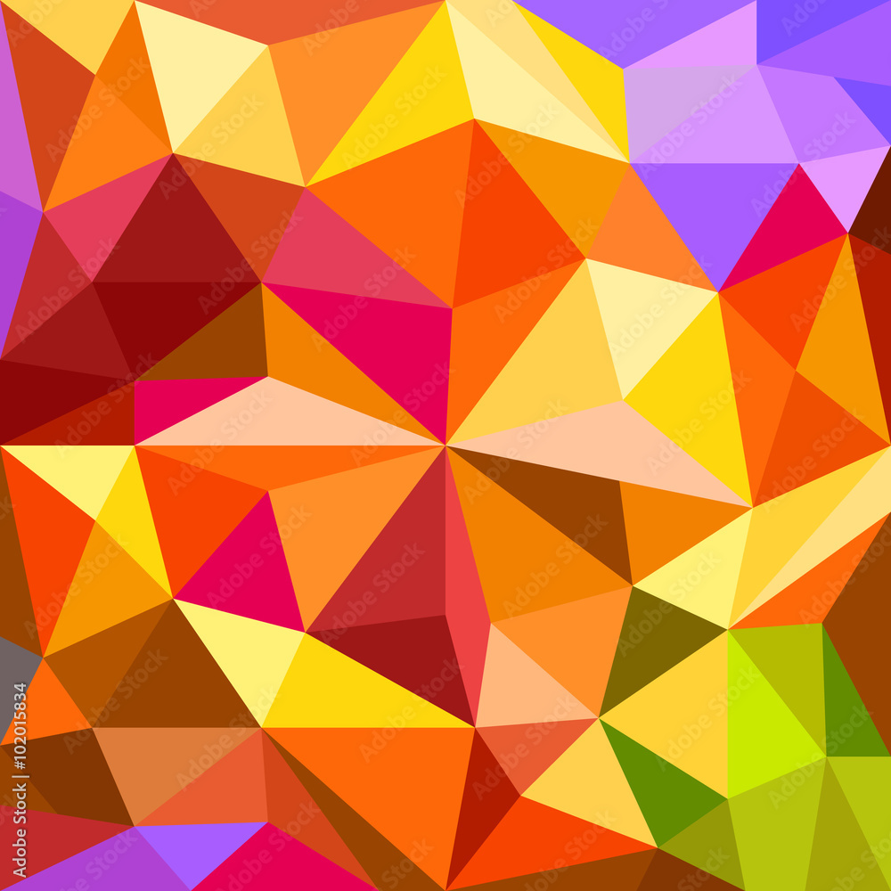 Aufkleber Abstract background of different color figures. Template for a t