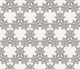 Gordijnen Vector seamless pattern with art ornament for design © Extezy