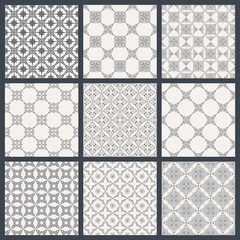 Eastern backgrounds seamless patterns