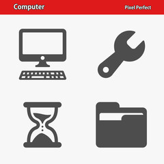 Computer Icons. Professional, pixel perfect icons optimized for both large and small resolutions. EPS 8 format.