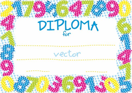 Diploma for kids
