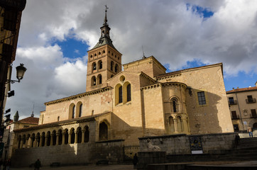 Fototapeta premium St. Martin's Church in Segovia, Romanesque church, Spain