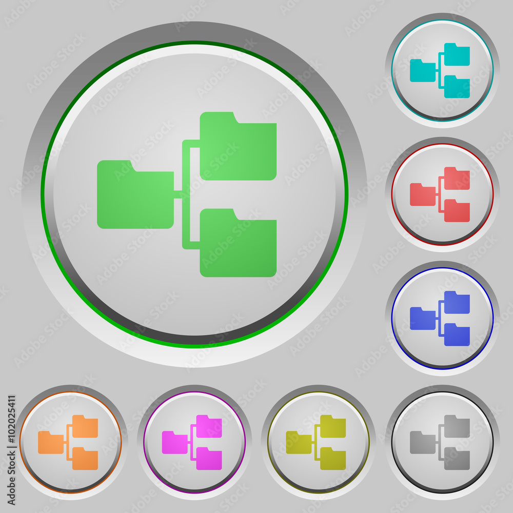 Aufkleber shared folders push buttons