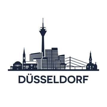 Duesseldorf Skyline Emblem