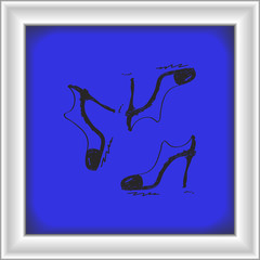 Simple doodle of a ladies shoe