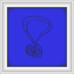 Simple doodle of a medal