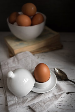 Still life with eggs