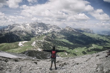 Alpe di Siusi panoramica, Dolomiti