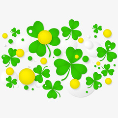  Abstract background for St. Patrick's day party poster.