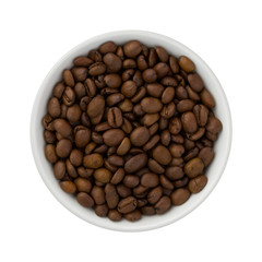 Coffee Beans in a Ceramic Bowl
