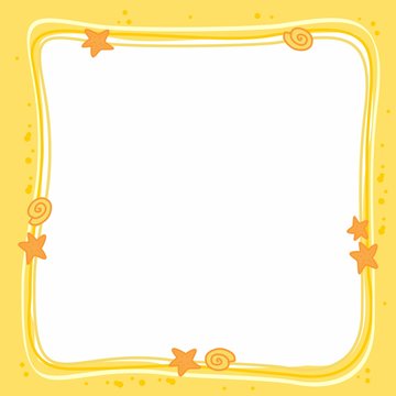 summertime frame for book vector