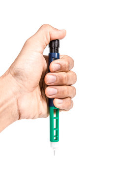 Diabetes patient use insulin pen