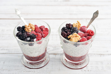 Pudding with chia seeds