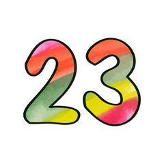Symbol 23 with watercolor fill