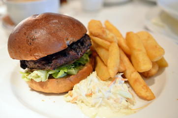 Club sandwiches with fries..