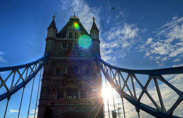 Fototapeta na wymiar Tower Bridge in London, UK..