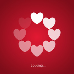 vector illustration of love uploading background