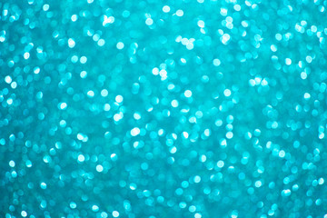 Festive blur blue glitter  bokeh background