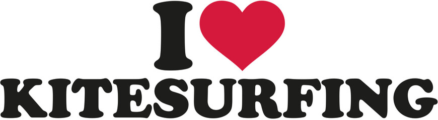 I love kitesurfing