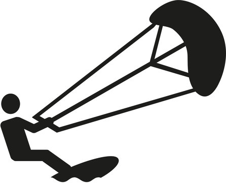 Kitesurfing pictogram