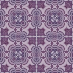 Seamless mosaic pattern or background in violet