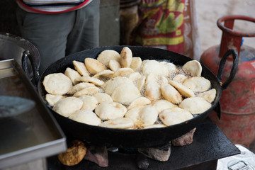 Idlis Cooked in Wok