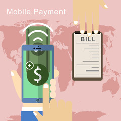 mobile payment concept