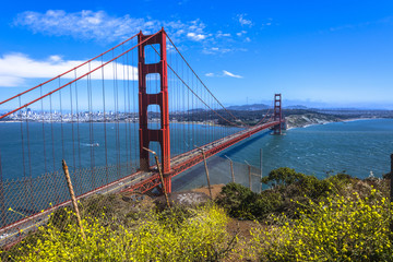 Golden Gate bridge, Battery Spencer point, San Francisco, CA, USA.