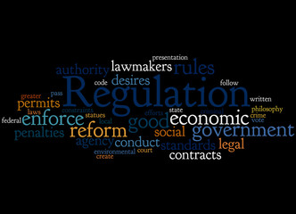 Regulation, word cloud concept 2