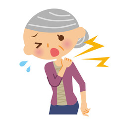 肩の痛み　シニア　女性