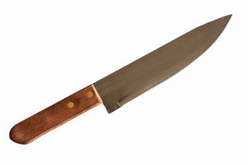 isolated knife on white background with clipping path
