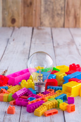 bulb and block toys