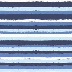 Behang Grunge  striped seamless pattern, vintage background. Hand drawn background for wrapping, wallpaper, textile © natikka