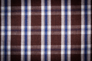 Colorful checkered shirt as background texture