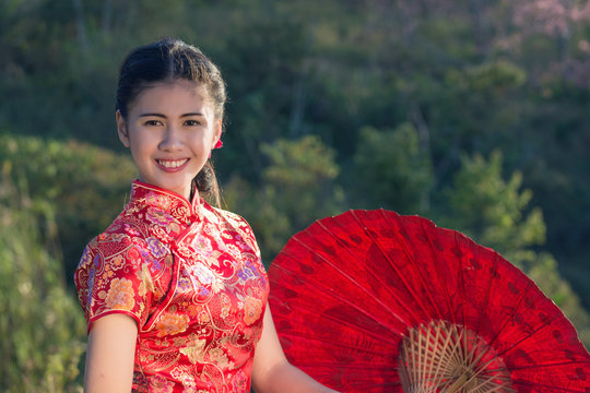 Portrait of Chinese traditional dress