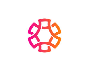 Spin Wheel Media Logo Design Template