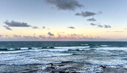 Fototapeta premium Beach and Rocks off San Juan, Puerto Rico