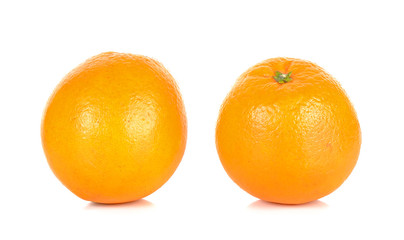 Orange fruit isolated on the white background