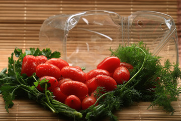 cherry tomatoes salad texture eco food concept Vitamins