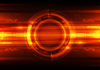 Abstract futuristic digital technology background. Illustration Vector