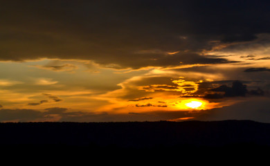 Obraz premium Beautiful sky, cloud and sunlight in thailand