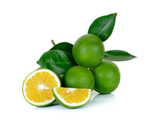 Citrus sinensis isolated on the white background