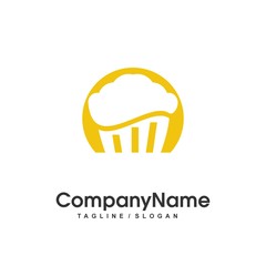 cupcake logo icon Vector